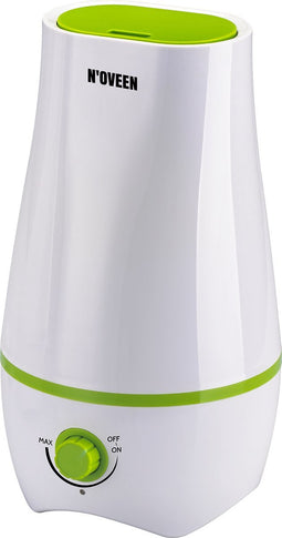 NOVEEN - Ultrasone Luchtbevochtiger - Stille Werking - Verstelbare Verneveling - Aromatherapie Functie & Langdurige Werking - Perfect voor Ruimtes tot 30m² - Groen