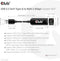 Club 3D CAC-1420 - USB 3.2 Gen1 Type A naar RJ45 2.5Gbps Ethernet Adapter - Zwart