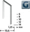Novus Office 105119200 Nieten met plat draad Type 11 5000 stuk(s) Afm. (l x b x h) 6 x 10.6 x 6 mm