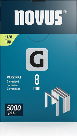 Novus Tools 042-0766 Nieten met plat draad Type 11 5000 stuk(s) Afm. (l x b) 8 mm x 10.6 mm