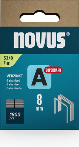 Novus Tools 042-0775 Nieten met fijn draad Type 53 1800 stuk(s) Afm. (l x b) 8 mm x 11.3 mm