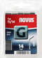 Novus Vlakdraad nieten G 11/14mm, 600 st.