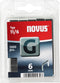 Novus Vlakdraad nieten G 11/6mm, 1200 st.