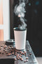 NOW Cup herbruikbare koffiebeker crème/zwart 12oz/340ml