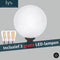 Nox Tuinbol Voordeelset - 3 Tuinbollen Ø35cm - Eenvoudige Buitenverlichting! Geen Gedoe met Grondkabels - Vervanger van Tuinverlichting op zonne-energie
