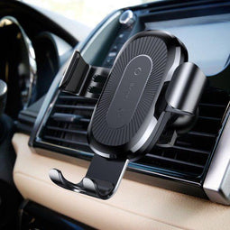 Baseus Gravity Car Mount - Autohouder Qi Draadloze Oplader - Zilver