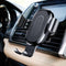Baseus Gravity Car Mount - Autohouder Qi Draadloze Oplader - Zilver
