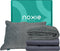 Noxie Premium Comfort Slaapbundel - Verzwaringsdeken 9 KG & Supersoft Hoes 150x200 cm - Traagschuim Hoofdkussen Nekklachten & Kussensloop 60 x 70 cm - Grijs