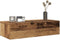 vidaXL - Wandschap - met - lades - 60x26,5x15 - cm - bewerkt - hout - oud - houtkleurig