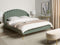 AMBILLOU - Tweepersoonsbed - Groen - 160 x 200 cm - Fluweel