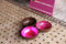 Noya Noya Coconut Bowl Roze Metallic Leaf