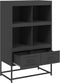 vidaXL - Hoge - kast - 68x39x111,5 - cm - staal - zwart