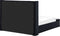 NOYERS - Bed met opbergruimte - Zwart - 140 x 200 cm - Fluweel