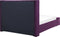 NOYERS - Tweepersoonsbed - Paars - 140 x 200 cm - Fluweel