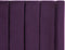 NOYERS - Tweepersoonsbed - Paars - 140 x 200 cm - Fluweel