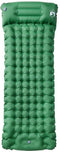 vidaXL - Kampeermatras - met - kussen - zelfopblazend - 1-persoons - groen