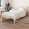 vidaXL - Bedframe - massief - hout - 75x190 - cm