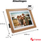 Denver PFF1042 - Digitale Fotolijst - 10.1 inch HD IPS Touchscreen - Hout (Light Wood)