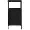 vidaXL - Nachtkastjes - 2 - stuks - Zwart - Eiken - 41x31x80 - cm - Geengineerd - Hout
