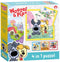 Bambolino Toys Woezel & Pip - 4 in 1 puzzel - 4, 6, 9 en 16 stukjes - geschikt vanaf 3 jaar (4 puzzels)
