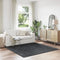 vidaXL - Shaggy - Vloerkleed - met - Latex - Achterkant - Donkergrijs - 200x200 - cm