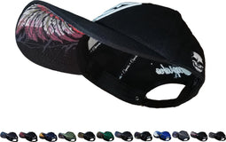 Capiche® Baseball Pet Heren – Dead Chief – Zwart – Verstelbaar met Druksluiting – Sportcap – Curved Cap – Mannen Petten