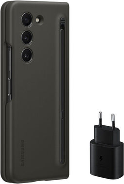 Samsung Galaxy Z Fold 5 - Slim S-Pen Case en 25W USB-C Adapter - Grafiet