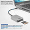 ACT AC7056 - USB-C Kaartlezer - SD 4.0 UHS-II Micro SD 5Gbps Aluminium Grijs