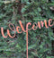 J-Line decoratie Tuin Welcome - ijzer - roest - 6 stuks