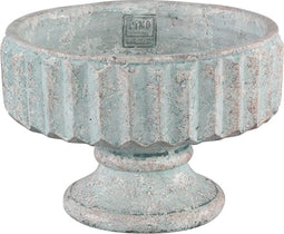 PTMD Derlo Bloempot - 25,5 x 25,5 x 18 cm - Cement - Blauw