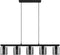 EGLO Cadley - Hanglamp E27 - 121 cm rookglas zwart (1 stuk)