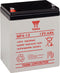 NP4-12 Yuasa loodzuurbatterij NP4-12 met 12 volt en 4 Ah, 4,8 mm Faston-contact