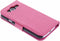 Samsung Galaxy S3 / Neo - Booktype hoes - Krokodil - Fuchsia