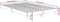 vidaXL - Bedframe - bewerkt - hout - wit - 120x190 - cm