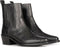 PS Poelman TARTOR - Dames enkellaarzen - Zwart leer met snake print - Maat 39