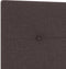 vidaXL - Hoofdbord - Met - Knopen - Donkerbruin - 90 - cm - Stof