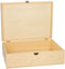 Versier je eigen opbergkist - Houten kist 33 x 24,5 x 11,5 cm - Onbehandeld hout