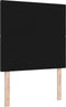 vidaXL - Hoofdbord - Knop - Gepoft - Zwart - 80 - cm - Stof