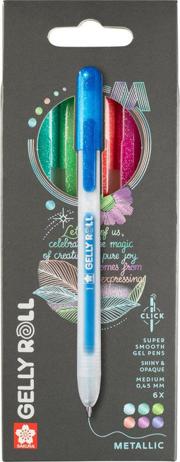 Sakura Gelly Roll - Gelpen met klikfunctie - 6 stuks (assorti)