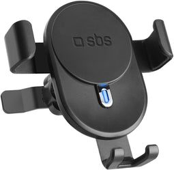 SBS TESUPWIR15SCREW - Wireless Charge Gravity Pro - Ventilatierooster autohouder - Zwart