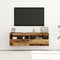 vidaXL - TV - Wandkasten - met - LED - Verlichting - 2 - stuks - Oud - Hout - 60x30x40 - cm