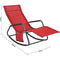 SoBuy OGS47-R - Schommelstoel - Opvouwbaar - Rood
