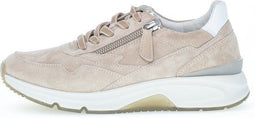 Gabor 86.898 - Lage Sneakers - Leer - Beige - Maat 40.5