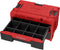 Qbrick System ONE Drawer 2 - Gereedschapskoffer 2.0 - 2 lades 29 L 587 x 380 x 340 mm - Rood