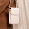 Telefoontasje Dames Crossbody - Selencia Avani Slang Telefoontasje Crossbody - Universeel Schoudertasje telefoon - Wit