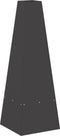 vidaXL - Vuurkorf - met - houtopslag - - - Zwart - - - 35x35x100 - cm - - - Staal