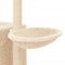 vidaXL - Kattenmeubel - met - sisal - krabpalen - 145 - cm - donkergrijs