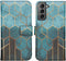 iMoshion Hoesje Geschikt voor Samsung Galaxy S21 Hoesje Met Pasjeshouder - iMoshion Design Softcase Bookcase - Goud / Meerkleurig / Groen / Green Honeycomb