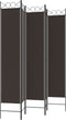 vidaXL - Kamerscherm - met - 5 - panelen - 200x220 - cm - stof - bruin
