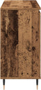 vidaXL - Dressoir - met - Deuren - & - Lades - Oud - Hout - 101,5x35x70 - cm